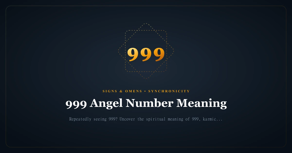 999 Angel Number Meaning: Completion of Cycles, Karmic Closure & Letting Go