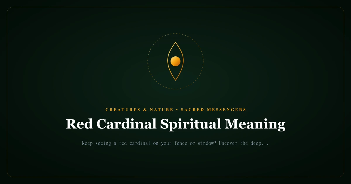 Red Cardinal Spiritual Meaning: Hope, Devotion & Whispers from Beyond