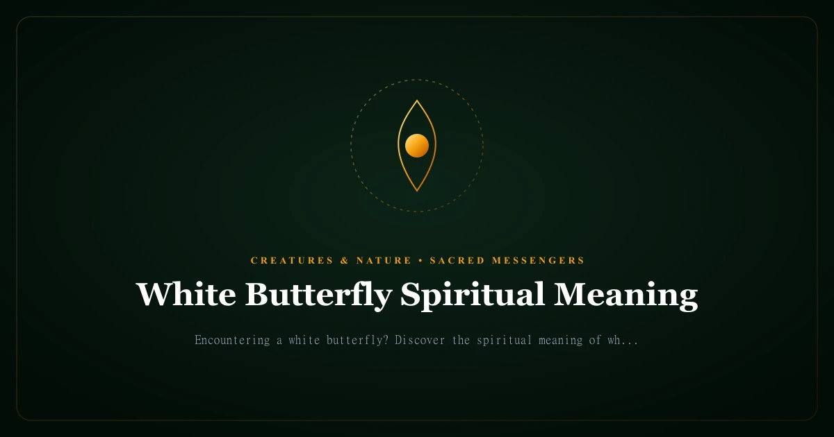 White Butterfly Spiritual Meaning: Purity, Transformation & Signs